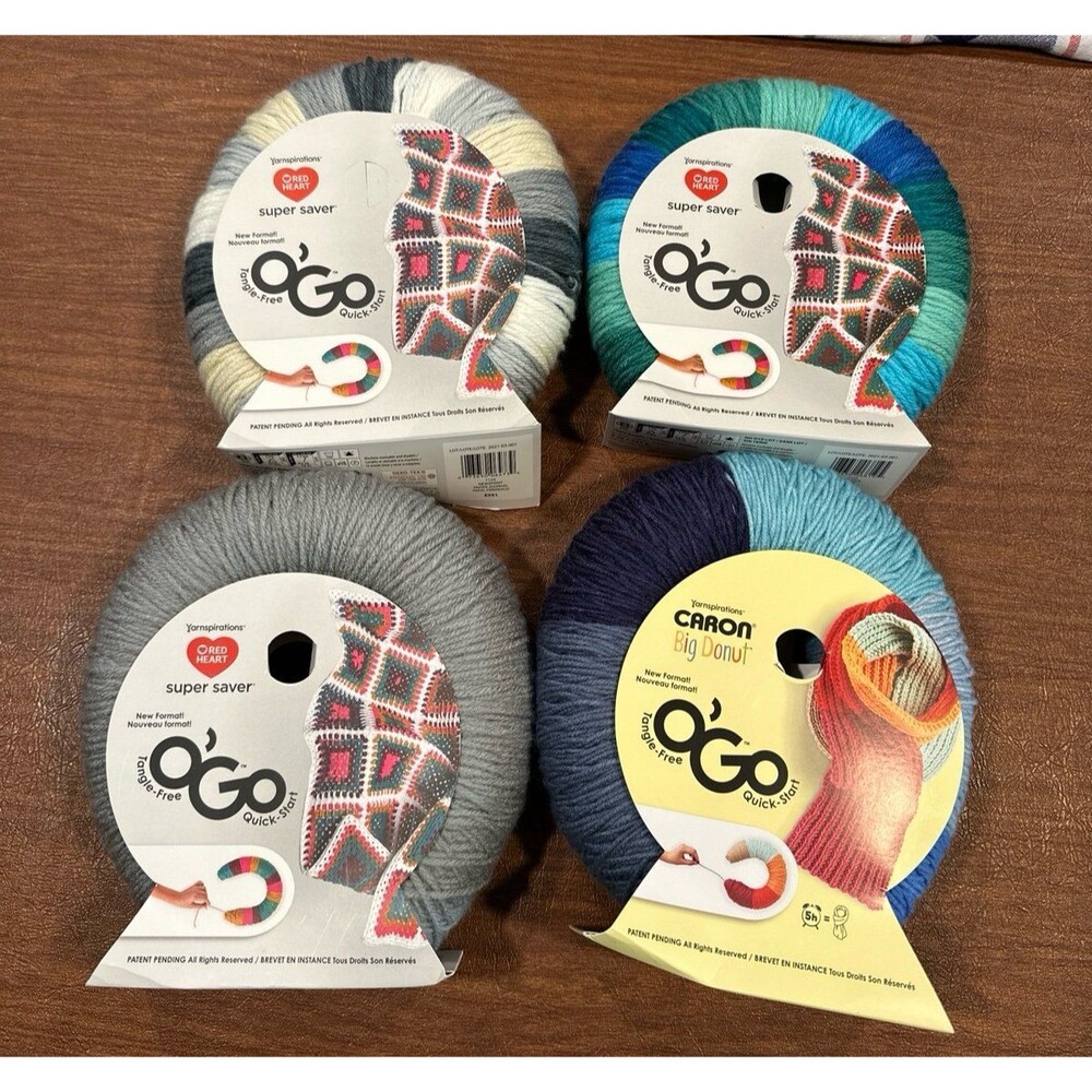 Yarnspiration Caron & Red Heart O’Go yarn